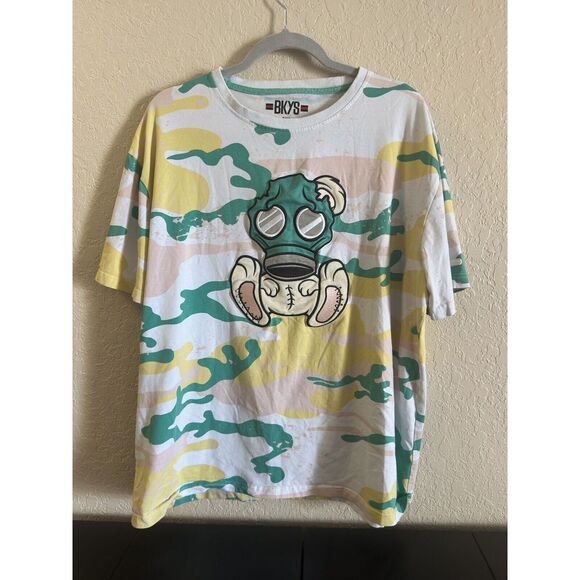 BKYS Black Keys Tee Shirt Size 3XL Streetwear - Bear with Gas Mask‎ - Picture 1 of 6